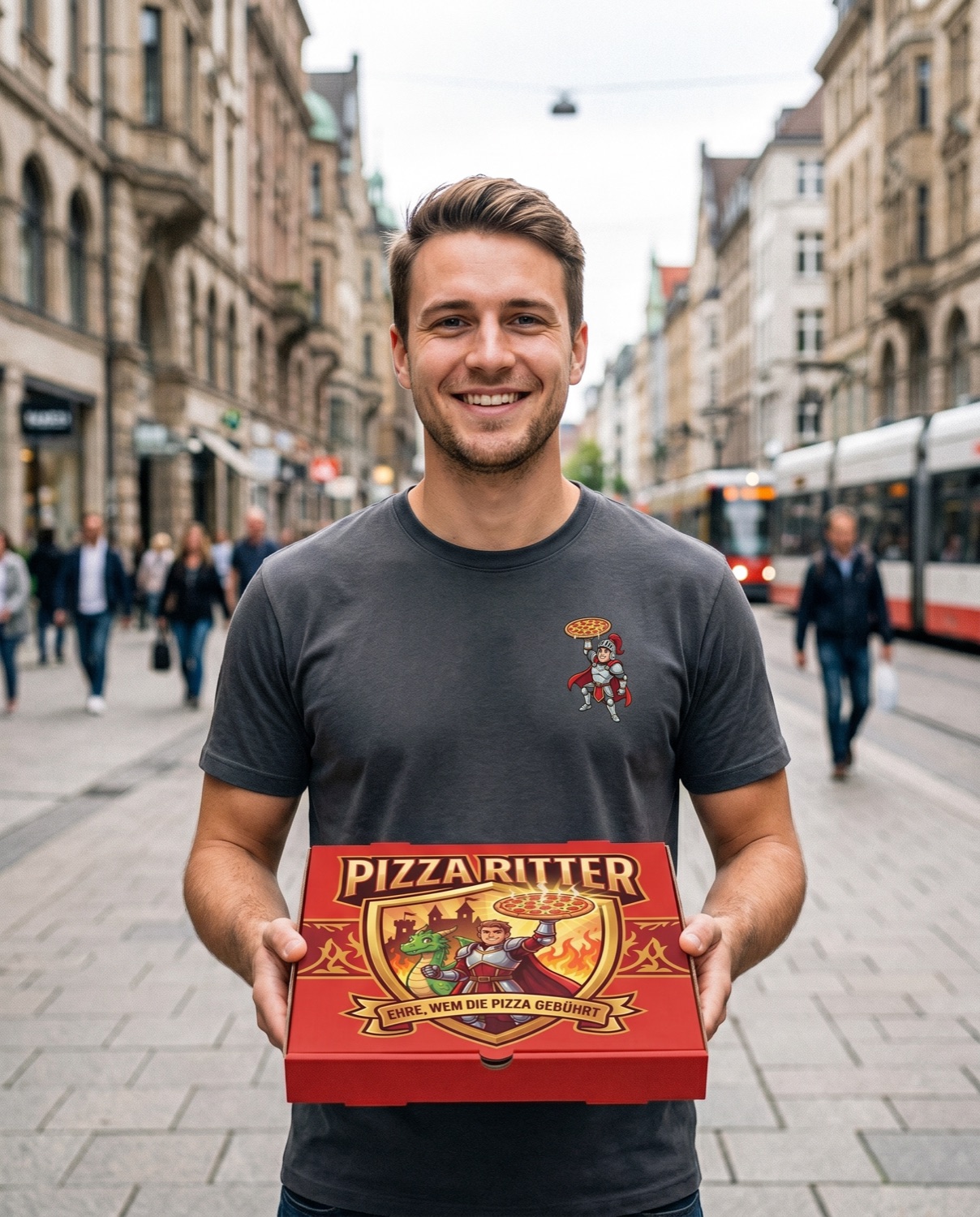 Pizza-Ritter-Marke aus der bestehenden Küche